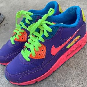 Bright colored youth nikes, barely used!!